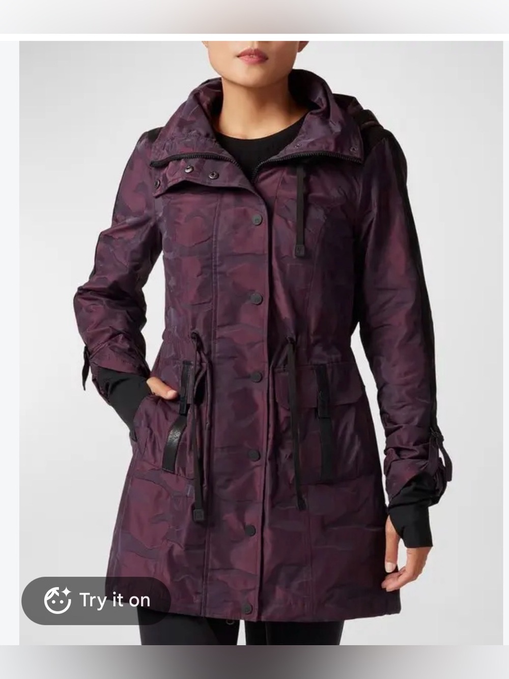 Blanc Noir Anorak Jacket - Purple Camo